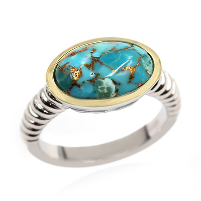 Blue Copper Turquoise Silver Ring (Faszination Türkis)