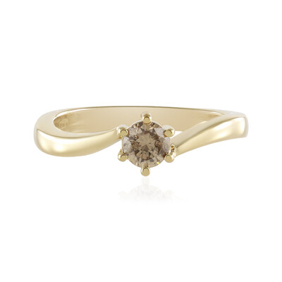 9K I2 Brown Diamond Gold Ring