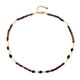 Blue Bemainty Sapphire Silver Necklace (Riya)