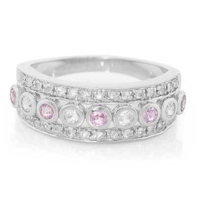 Ceylon Pink Sapphire Silver Ring