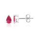 Bemainty Ruby Silver Earrings