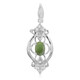 Imperial Chrysoprase Silver Pendant