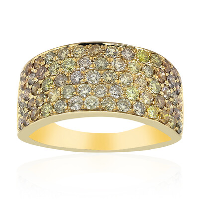 14K SI2 Fancy Diamond Gold Ring (CIRARI)