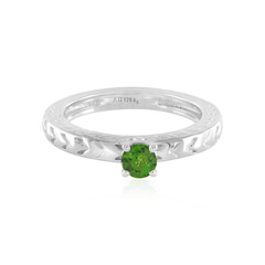 Russian Diopside Silver Ring