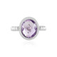 Rose de France Amethyst Silver Ring