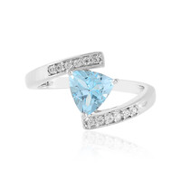 Sky Blue Topaz Silver Ring