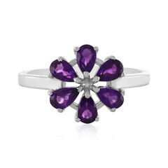 Zambian Amethyst Silver Ring