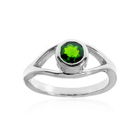 Russian Diopside Silver Ring