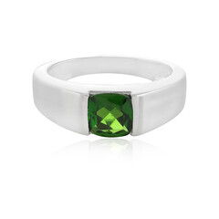 Russian Diopside Silver Ring