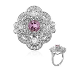 Rose de France Amethyst Silver Ring