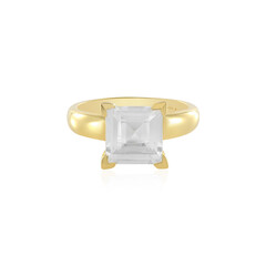 White Topaz Silver Ring