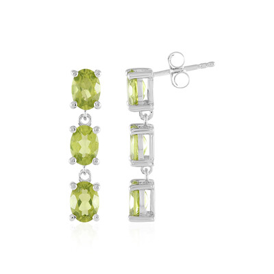 Peridot Silver Earrings