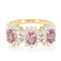 18K Unheated Padparadscha Sapphire Gold Ring (AMAYANI)