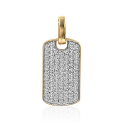 9K SI1 (G) Diamond Gold Pendant