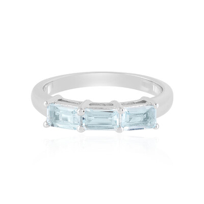 Sky Blue Topaz Silver Ring