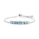 Sky Blue Topaz Silver Bracelet