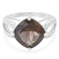 Smoky Quartz Silver Ring