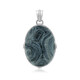 Snake Agate Silver Pendant