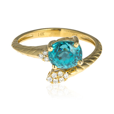 14K Ratanakiri Zircon Gold Ring (CIRARI)