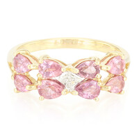 18K Unheated Padparadscha Sapphire Gold Ring (AMAYANI)