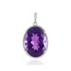 Zambian Amethyst Silver Pendant