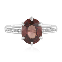 Pink Zircon Silver Ring