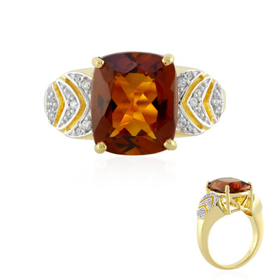 Madeira Citrine Silver Ring