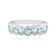 Swiss Blue Topaz Silver Ring