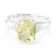 Lemon Citrine Silver Ring