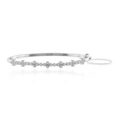 Zircon Silver Bangle