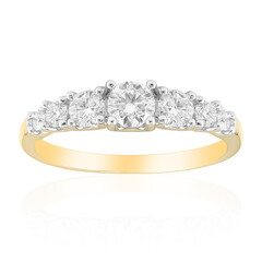 14K VVS1 (G) Diamond Gold Ring