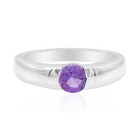 Bolivian Amethyst Silver Ring