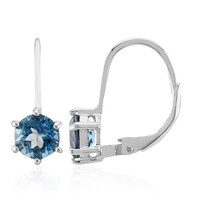 London Blue Topaz Silver Earrings