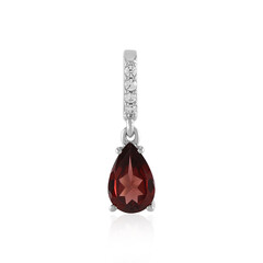 Mozambique Garnet Silver Pendant