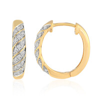 9K SI1 (G) Diamond Gold Earrings