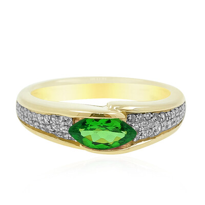 9K AAA Tsavorite Gold Ring (de Melo)