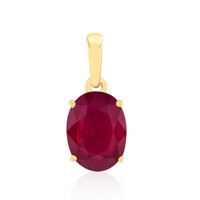 9K Madagascar Ruby Gold Pendant