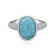 Aquamarine Silver Ring