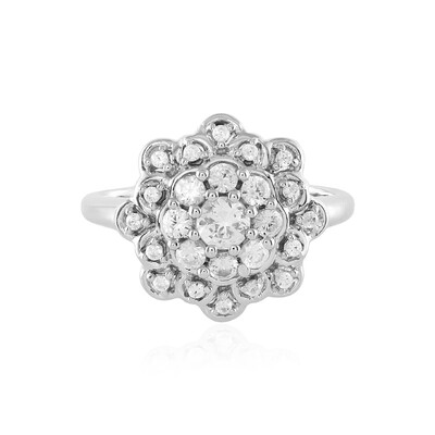 White Sapphire Silver Ring