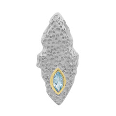 Swiss Blue Topaz Silver Pendant