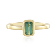 Benedito Green Tourmaline Silver Ring(Adela Silber)