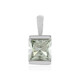 Green Amethyst Silver Pendant