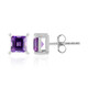 Siberian Amethyst Silver Earrings