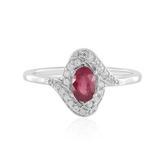 Bemainty Ruby Silver Ring