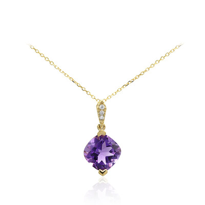 10K Amethyst Gold Necklace