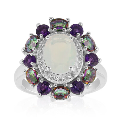 Welo Opal Silver Ring