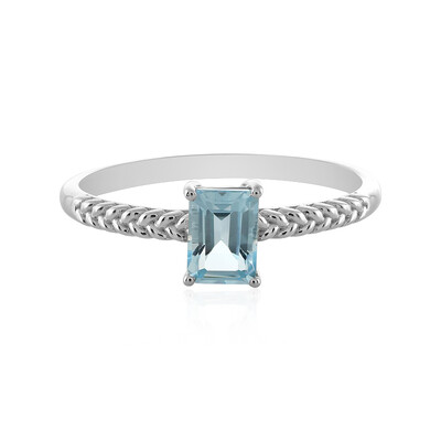 Sky Blue Topaz Silver Ring