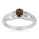 Cinnamon Zircon Silver Ring