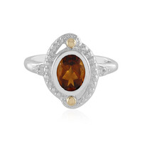 Madeira Citrine Silver Ring (Granulieren)