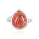 Strawberry Quartz Silver Ring (MONOSONO COLLECTION)